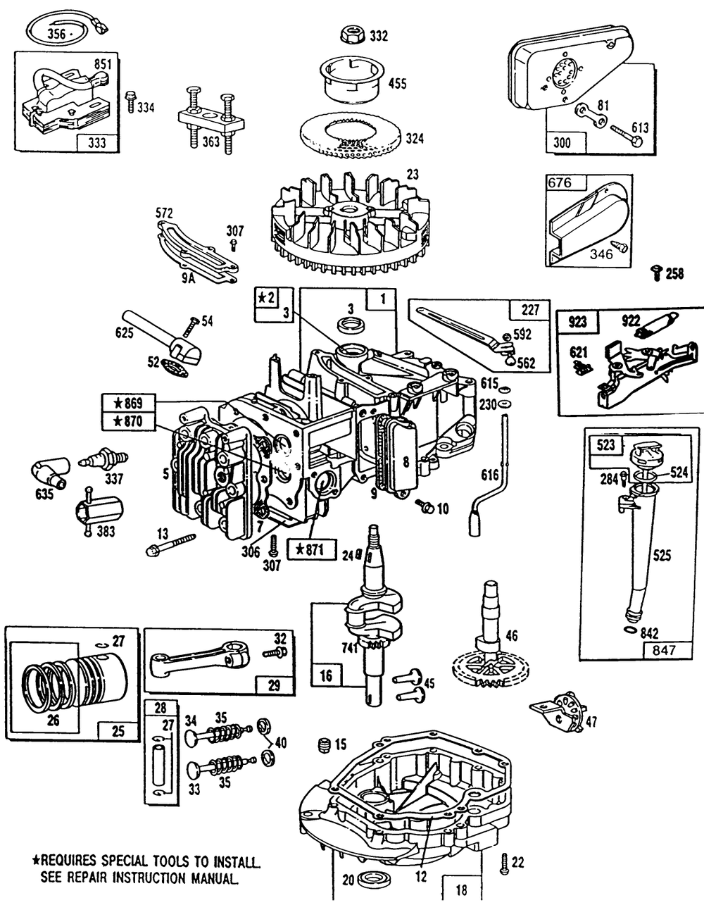 Engine Model 124702-3115-01 Diagram and Parts List for 20561 0000001 - 0999999 Toro Lawn Mower