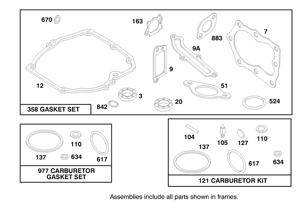 Engine Briggs & Stratton Model 12h802-0658-01 Diagram and Parts List for 20479 7900001 - 7999999 Toro Lawn Mower