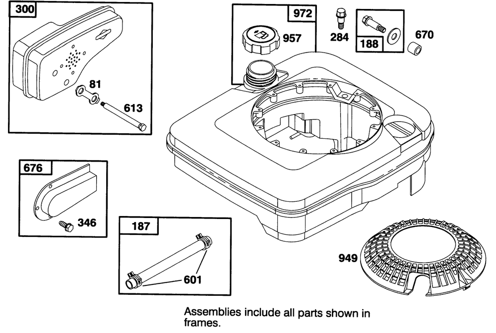 Engine Briggs & Stratton Model 127702-0115-01 Diagram and Parts List for 20903B 4900001 - 4999999 Toro Lawn Mower