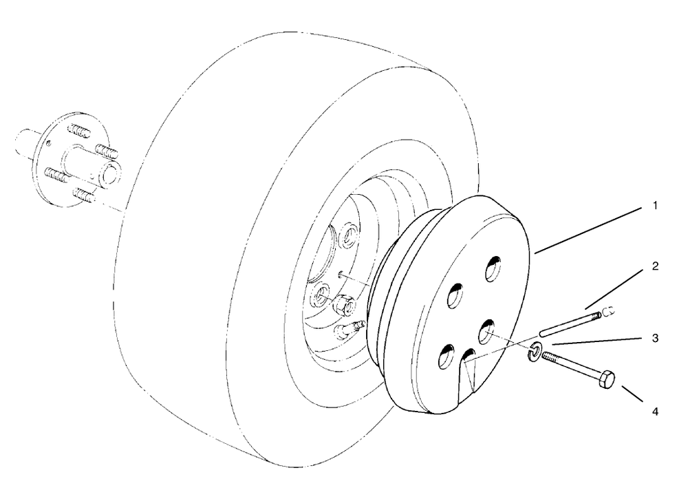Wheel Weight Diagram and Parts List for 30761 790001 - 799999 Toro Snow Blower