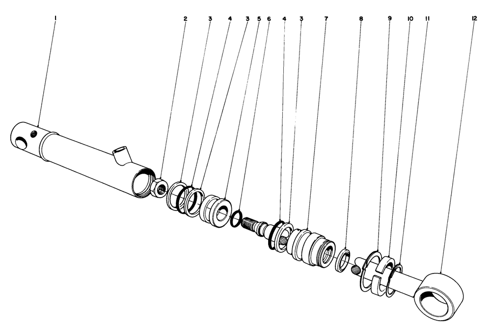 Hydraulic Cylinder 43-5260 Diagram and Parts List for 30775 400001 - 499999 Toro Lawn Tractor