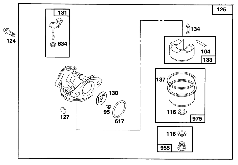 Engine Briggs & Stratton Model 12f802-0667-01 Diagram and Parts List for 20808B 6900001 - 6999999 Toro Lawn Mower