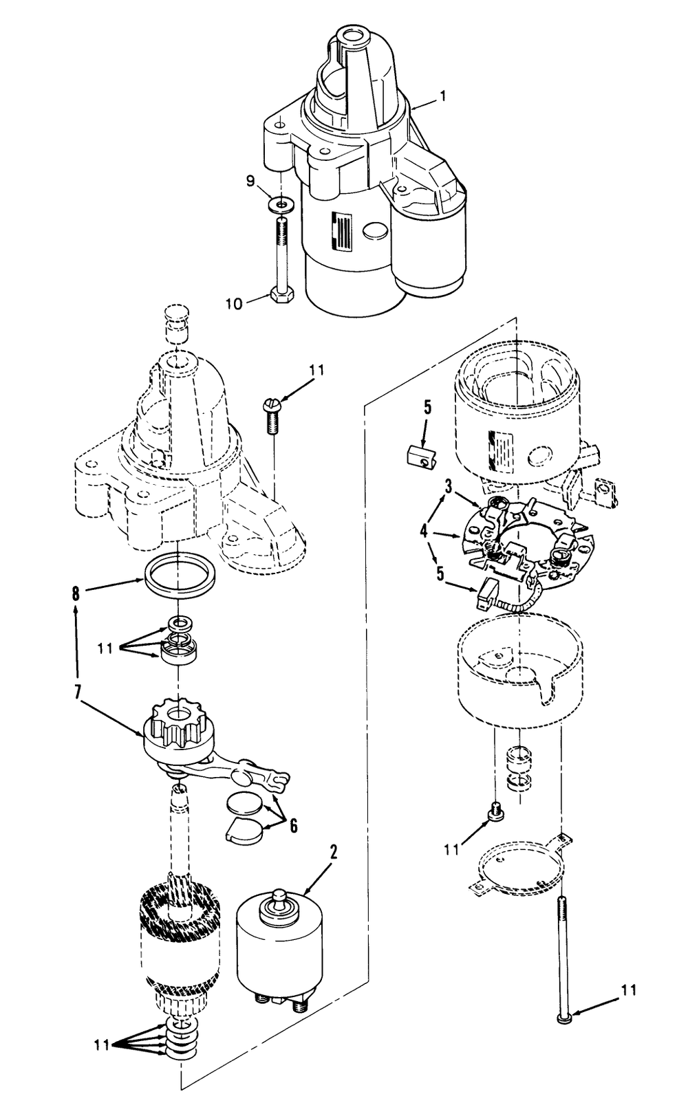 Starter-616-Z, 620-Z Diagram and Parts List for Y1-16OE03 1000001 - 1999999 Toro Lawn Tractor