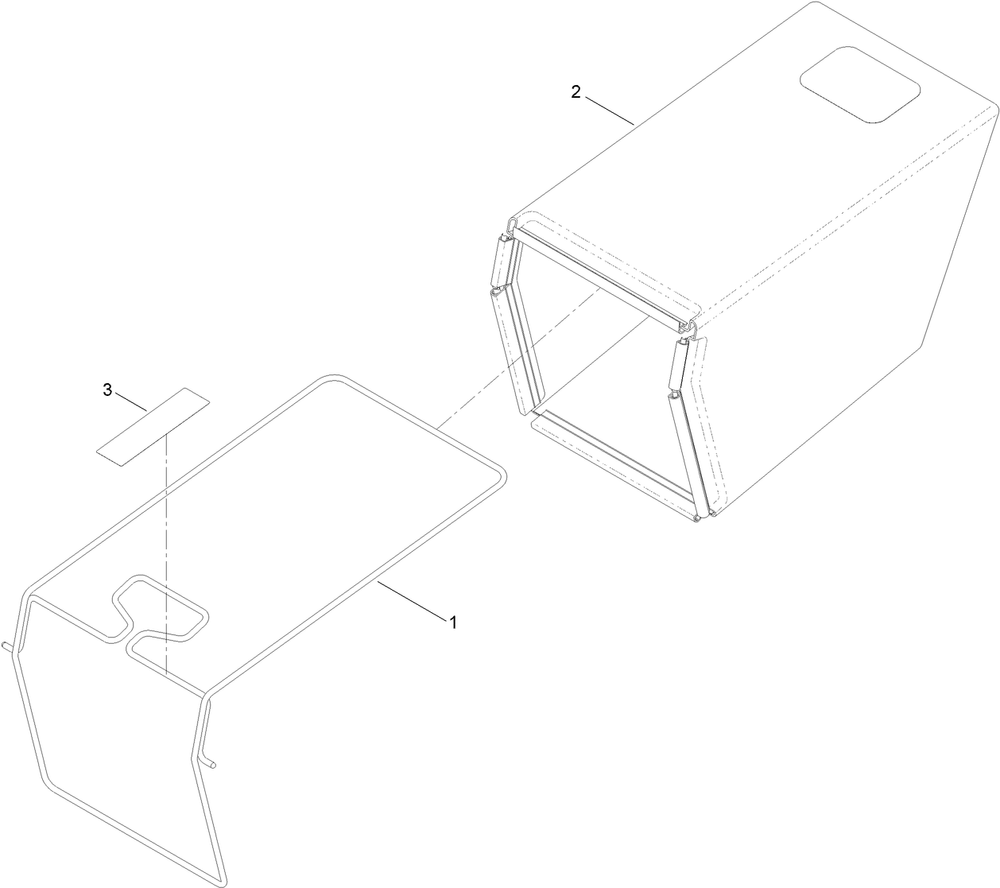 Rear Bag Assembly Diagram and Parts List for 21467 400000000 - 999999999 Toro Lawn Mower