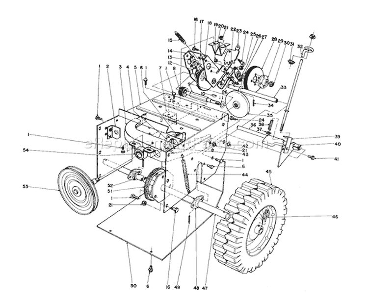 Page K Diagram and Parts List for 38035 4000001-4999999 - 1984 Toro Snow Blower