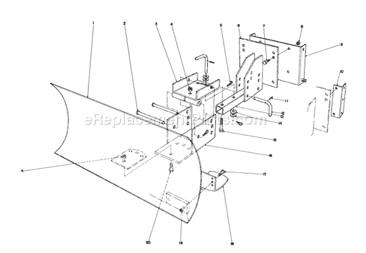 Page F Diagram and Parts List for 38035 5000001-5999999 - 1985 Toro Snow Blower