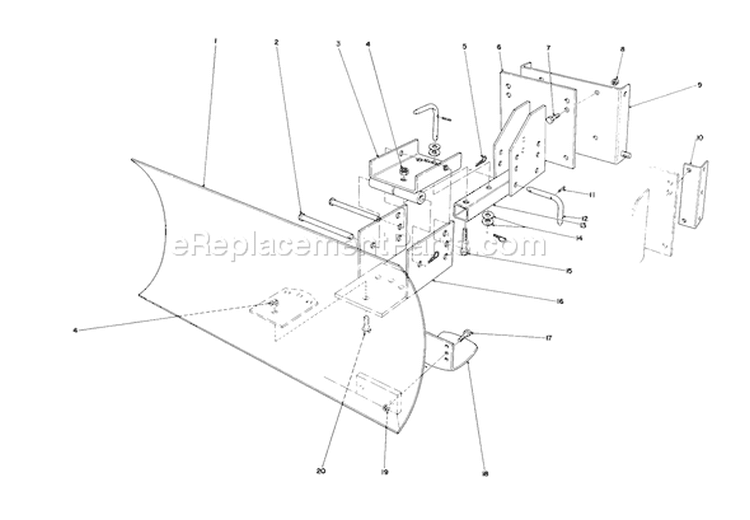 Page F Diagram and Parts List for 38035 7000001-7999999 - 1987 Toro Snow Blower