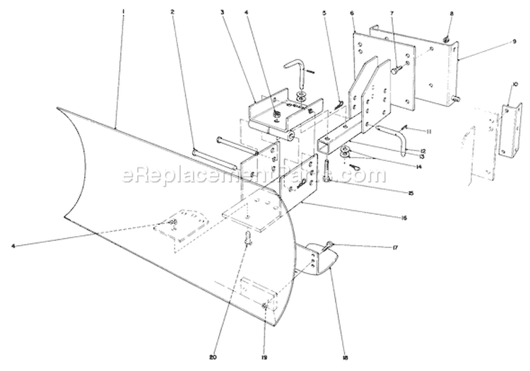 Page F Diagram and Parts List for 38035 8000001-8999999 - 1988 Toro Snow Blower