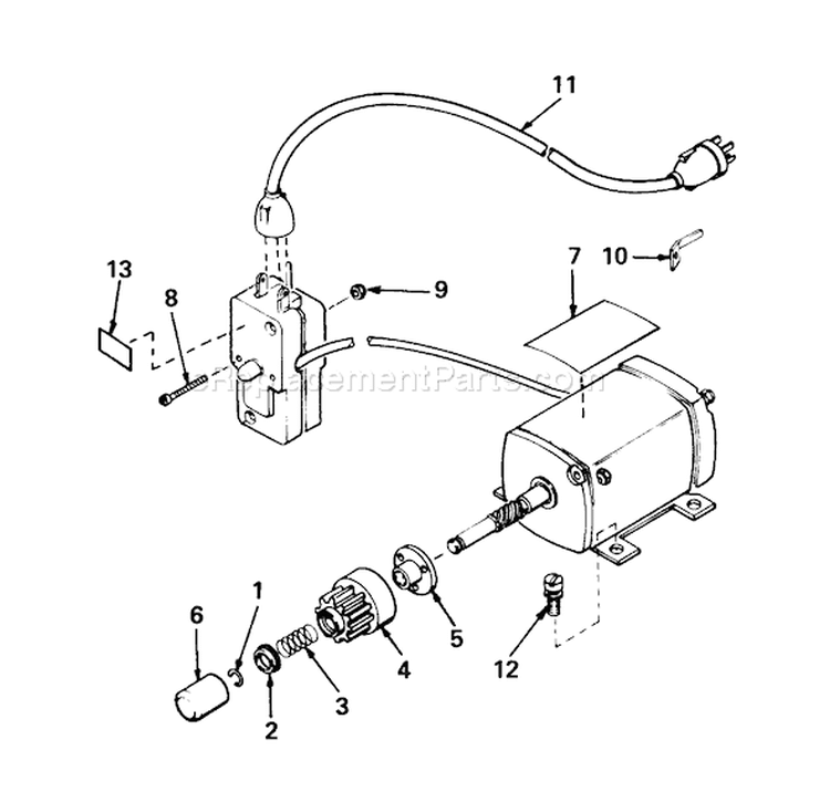 Page O Diagram and Parts List for 38050 0000001-0999999 - 1980 Toro Snow Blower
