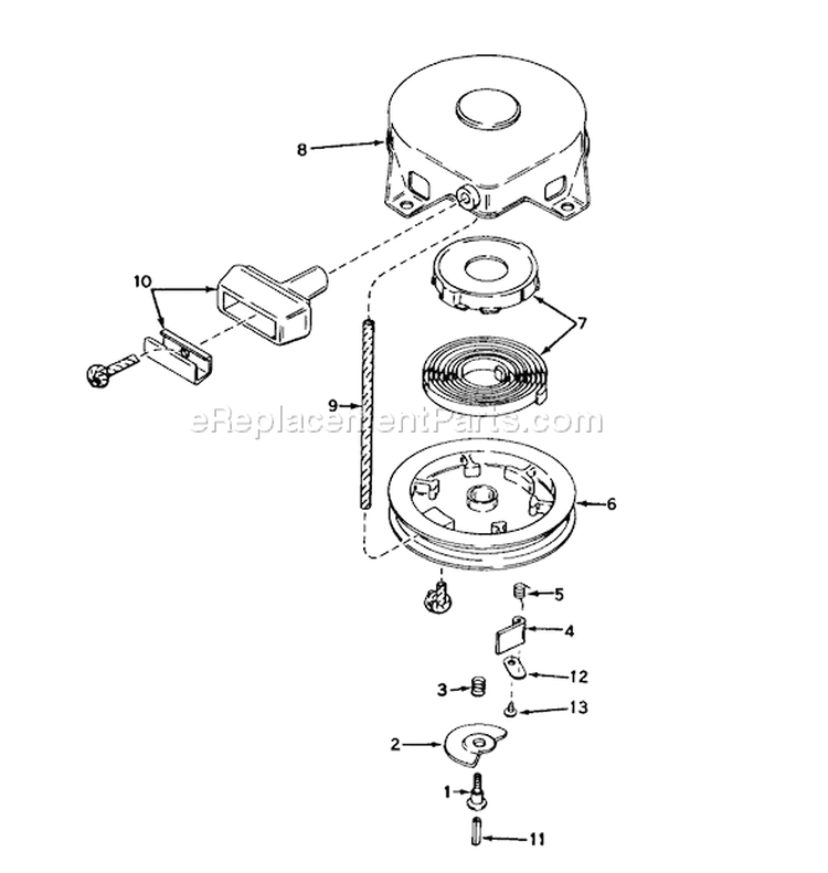 Page J Diagram and Parts List for 38040 3000001-3999999 - 1983 Toro Snow Blower