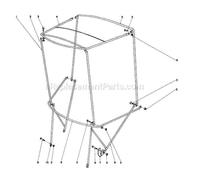 Page K Diagram and Parts List for 38040 5000001-5999999 - 1985 Toro Snow Blower