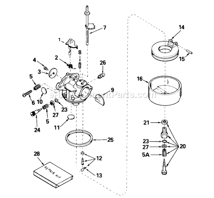 Page C Diagram and Parts List for 38050 6000001-6999999 - 1986 Toro Snow Blower