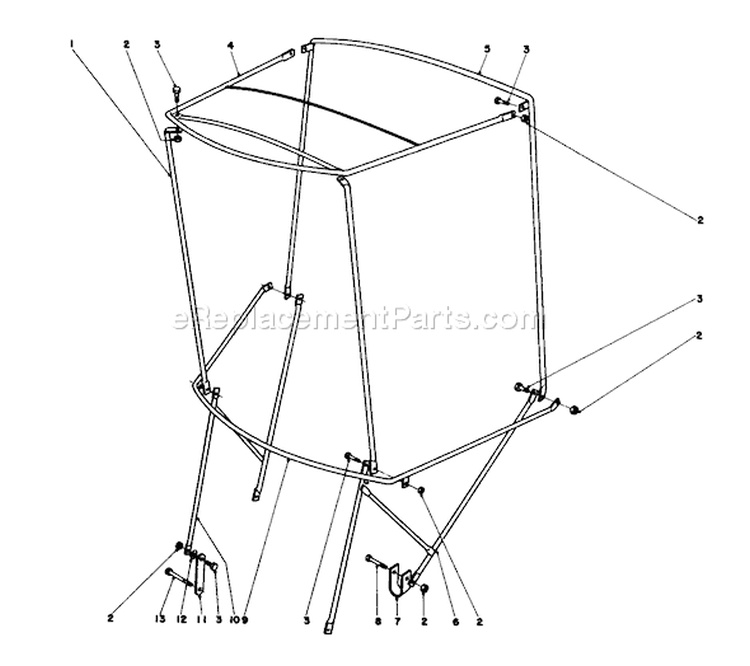 Page M Diagram and Parts List for 38040 8000001-8999999 - 1978 Toro Snow Blower
