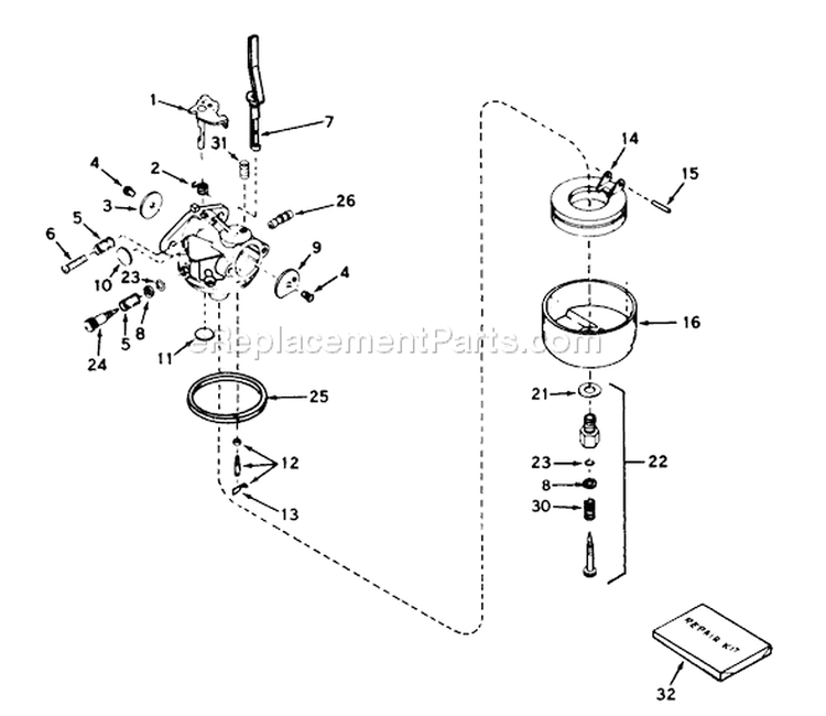 Page C Diagram and Parts List for 38050 9000001-9999999 - 1979 Toro Snow Blower