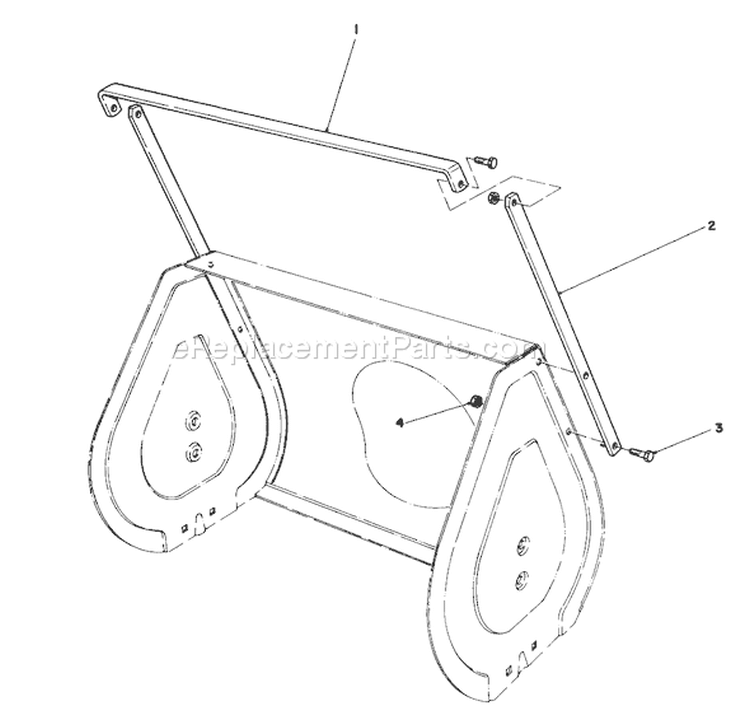 Drift Breaker Diagram and Parts List for 38052 2000001-2999999 - 1992 Toro Snow Blower