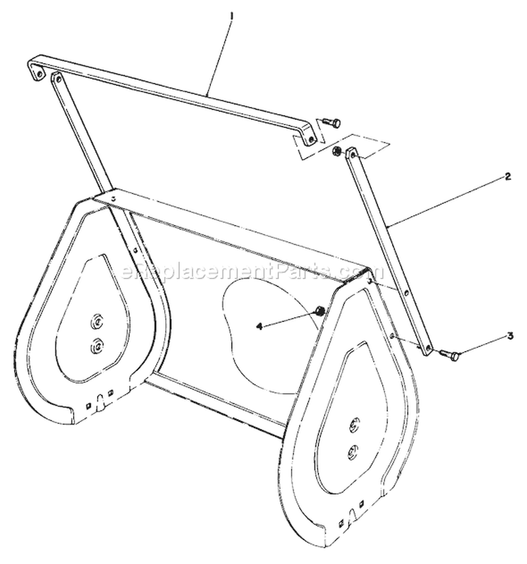 Drift Breaker Kit Diagram and Parts List for 38054 0000001-0999999 - 1990 Toro Snow Blower