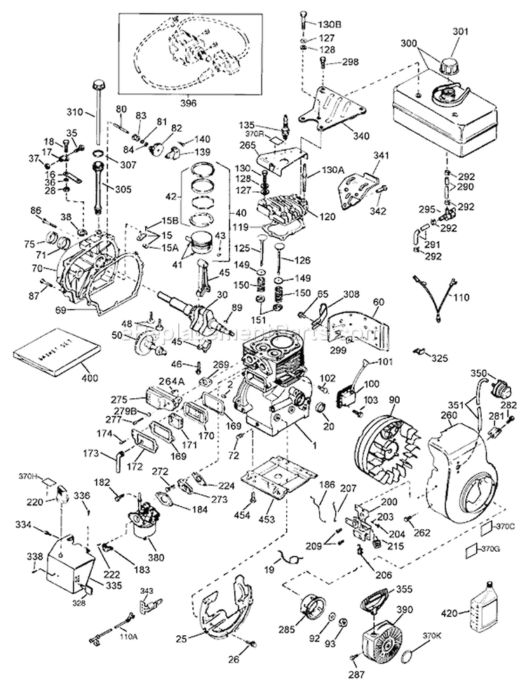Page G Diagram and Parts List for 38063 220000001-220999999 - 2002 Toro Snow Blower