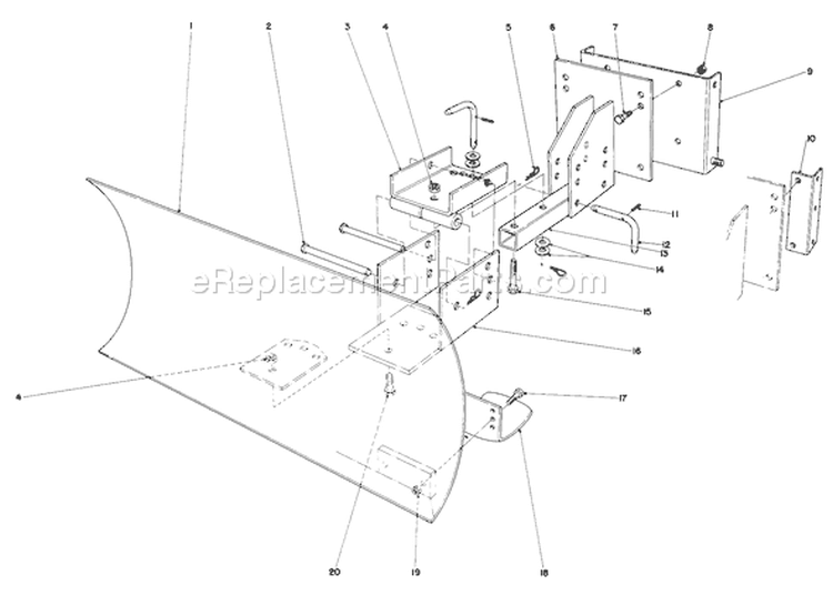 Page E Diagram and Parts List for 38065 8000001-8999999 - 1988 Toro Snow Blower