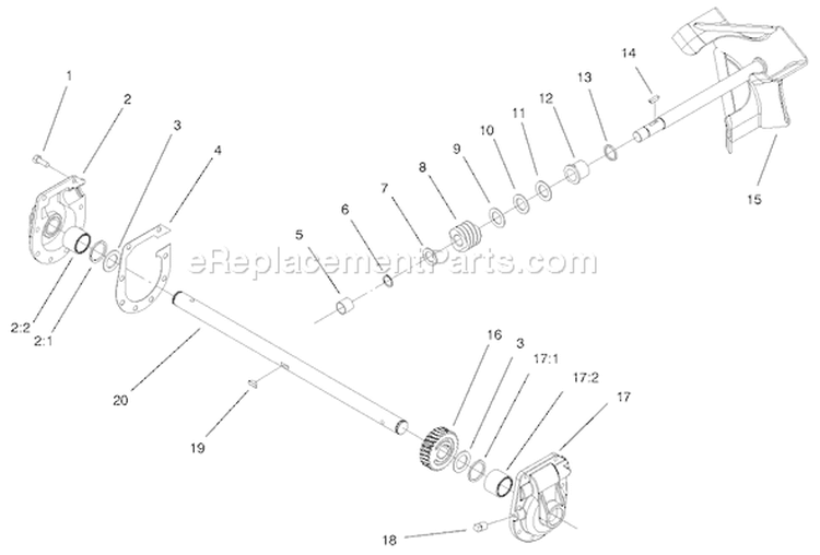 Page A Diagram and Parts List for 38072 200000001-200999999 - 2000 Toro Snow Blower