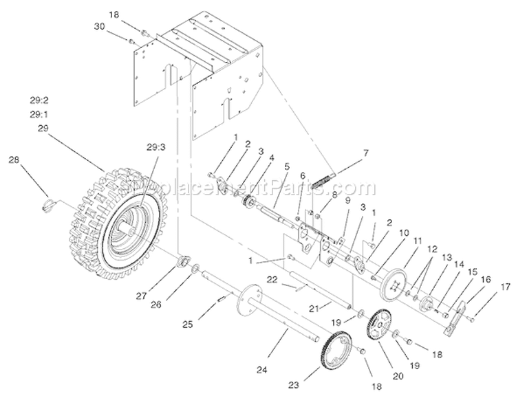 Page K Diagram and Parts List for 38072 200000001-200999999 - 2000 Toro Snow Blower