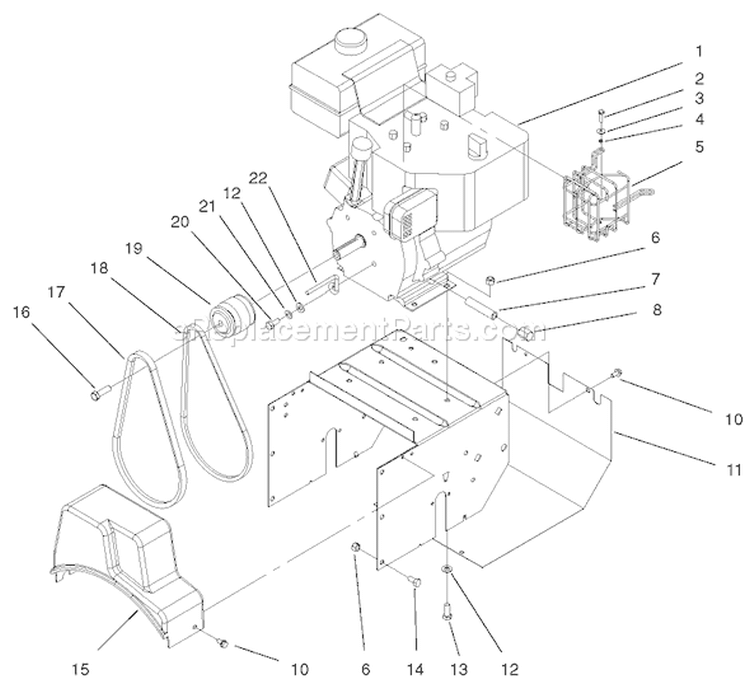 Page E Diagram and Parts List for 38072 200000001-200999999 - 2000 Toro Snow Blower