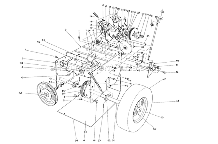 Page H Diagram and Parts List for 38072 3900001-3999999 - 1993 Toro Snow Blower