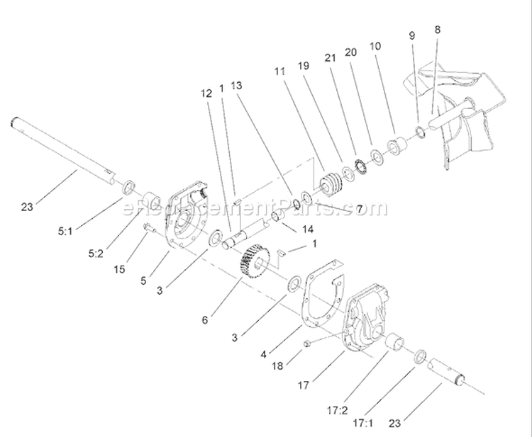 Page J Diagram and Parts List for 38078 220000001-220999999 - 2002 Toro Snow Blower