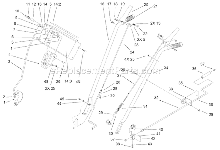 Page K Diagram and Parts List for 38078 220000001-220999999 - 2002 Toro Snow Blower