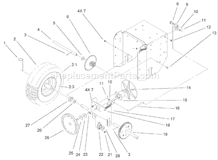 Page L Diagram and Parts List for 38078 220000001-220999999 - 2002 Toro Snow Blower