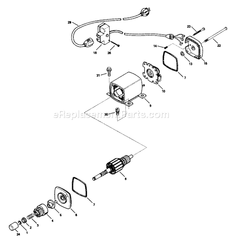 Electric Starter Diagram and Parts List for 38080 1000001-1999999 - 1991 Toro Snow Blower