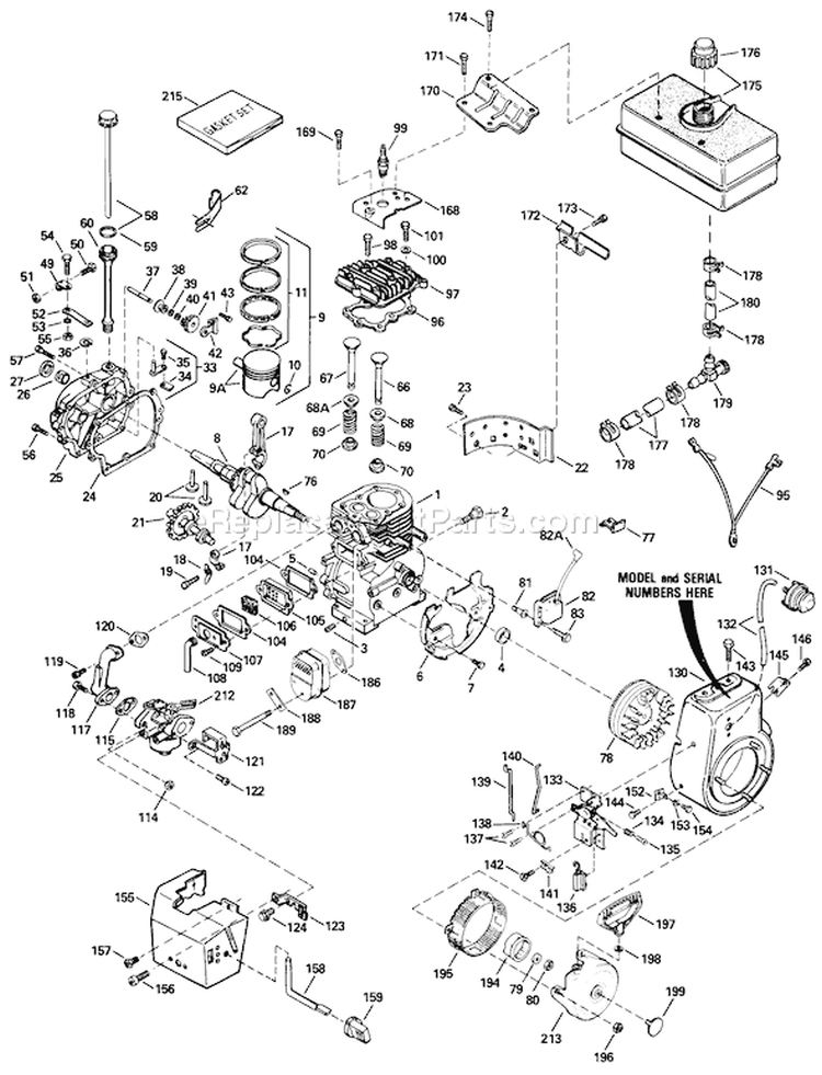 Page E Diagram and Parts List for 38080 8000001-8999999 - 1988 Toro Snow Blower