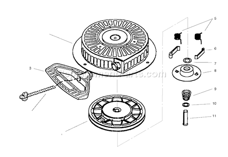 Page I Diagram and Parts List for 38083 8900001-8999999 - 1998 Toro Snow Blower