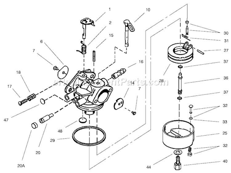 Page C Diagram and Parts List for 38066 210000001-210999999 - 2001 Toro Snow Blower