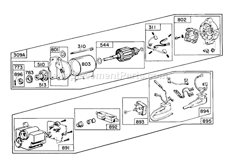 Page M Diagram and Parts List for 38090 7000001-7999999 - 1987 Toro Snow Blower