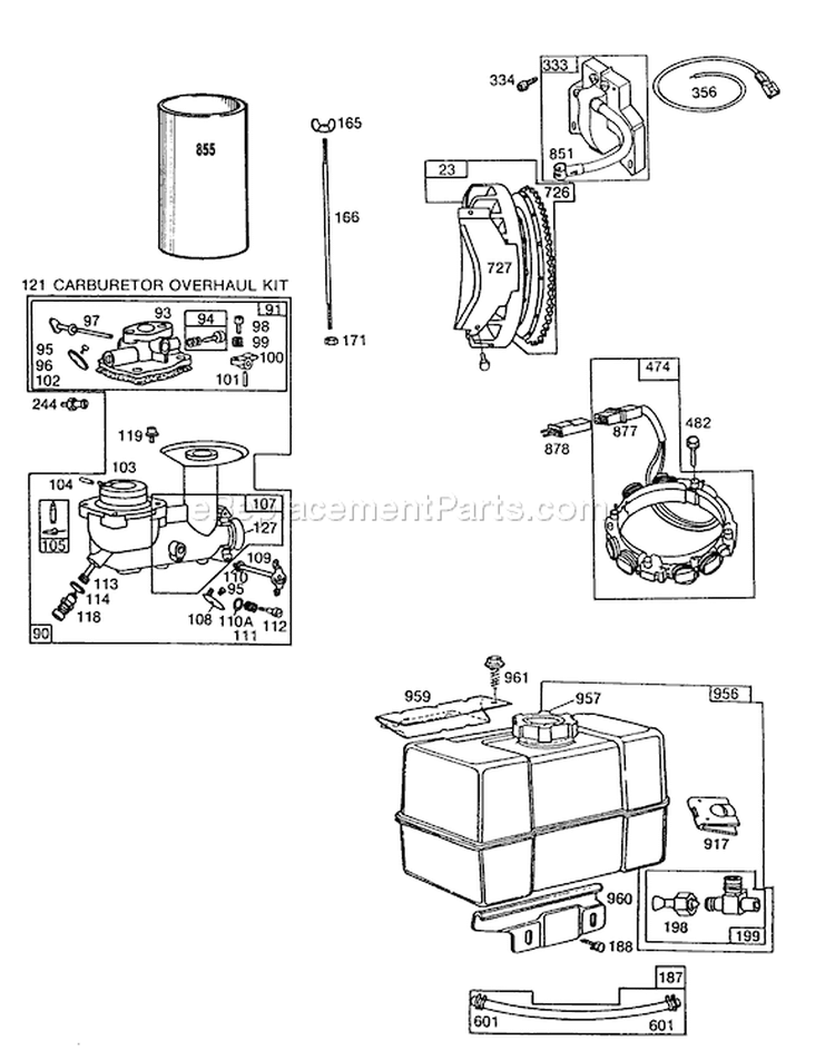 Page E Diagram and Parts List for 38095 7000001-7999999 - 1987 Toro Snow Blower