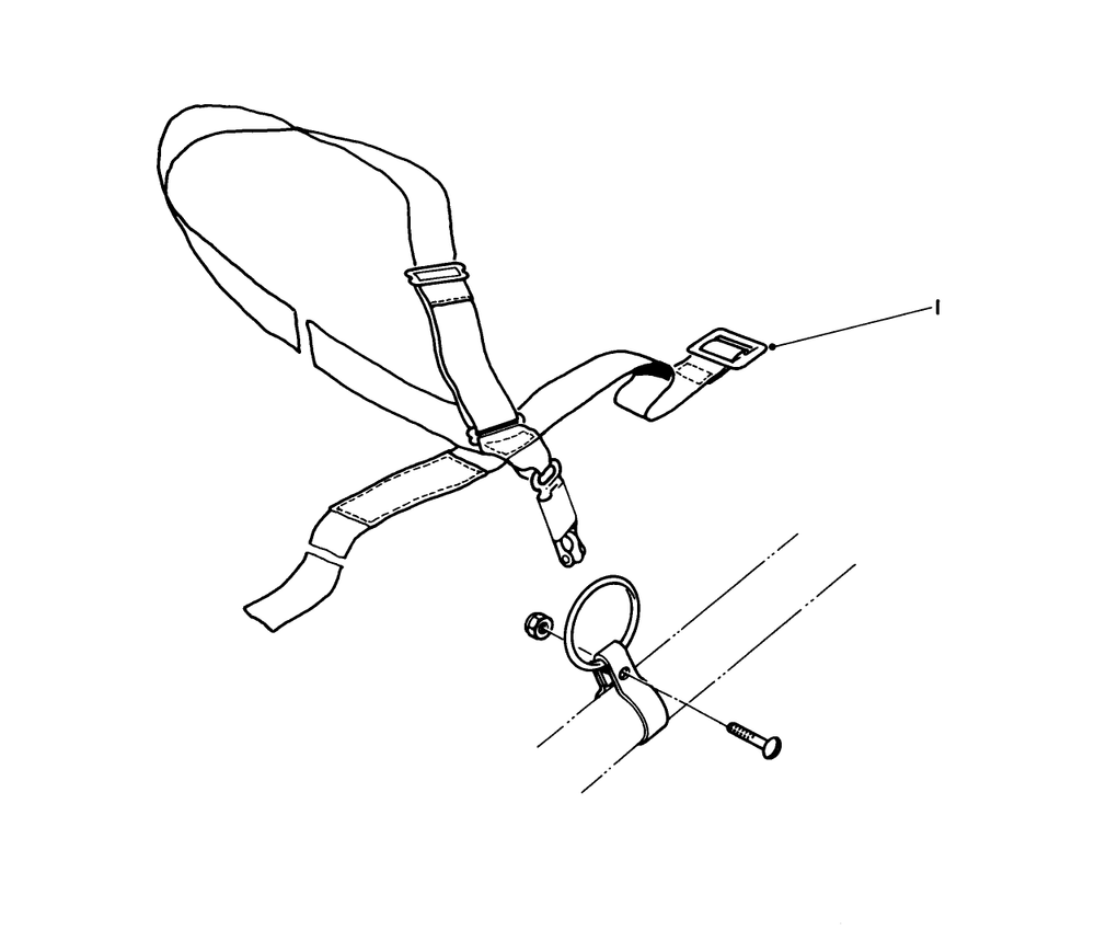 Deluxe Harness No. 46-2960 (Optional) Diagram and Parts List for 51613 4000001 - 4999999 Toro Trimmer