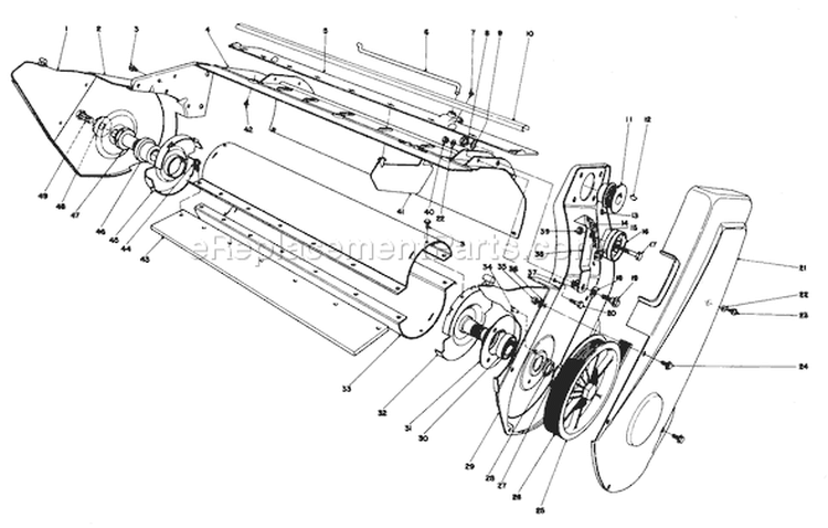 Page F Diagram and Parts List for 38120 3000001-3999999 - 1983 Toro Snow Blower