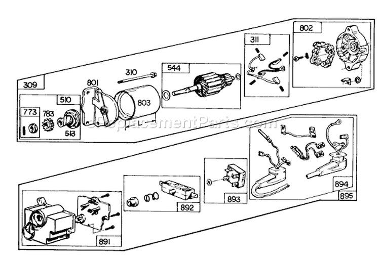 Page O Diagram and Parts List for 38090 0000001-0999999 - 1980 Toro Snow Blower