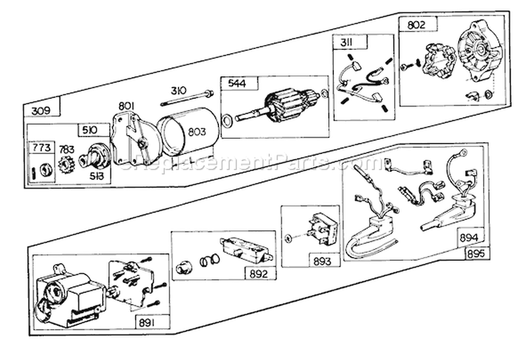 Page K Diagram and Parts List for 38150 3000001-3999999 - 1983 Toro Snow Blower