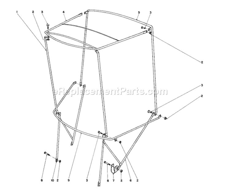 Page J Diagram and Parts List for 38150 4000001-4999999 - 1984 Toro Snow Blower