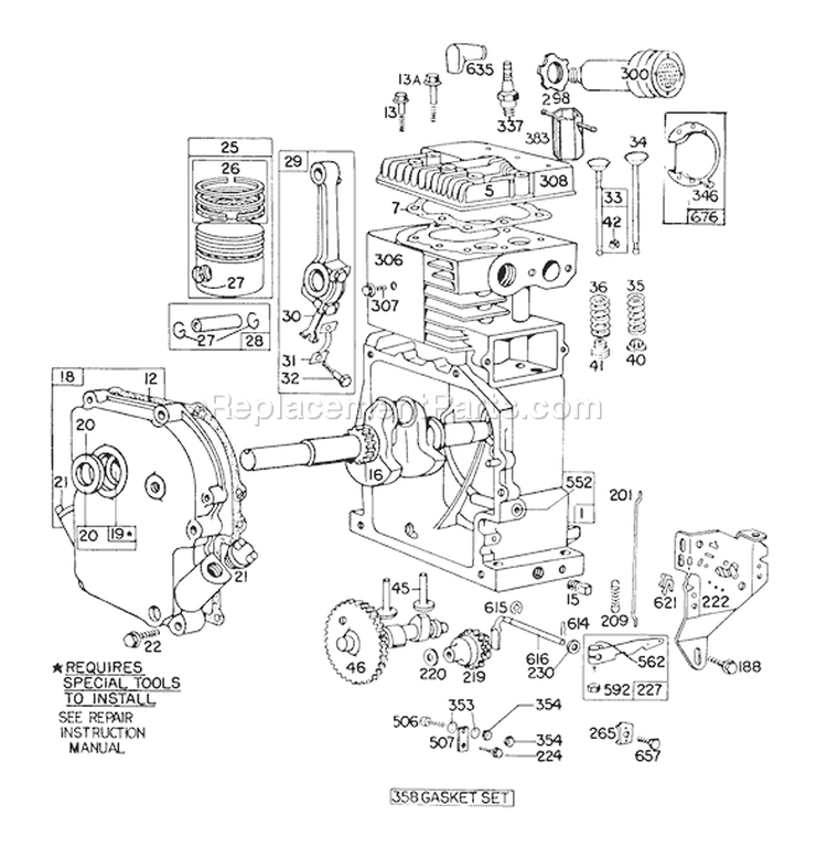 Page E Diagram and Parts List for 38150 4000001-4999999 - 1984 Toro Snow Blower
