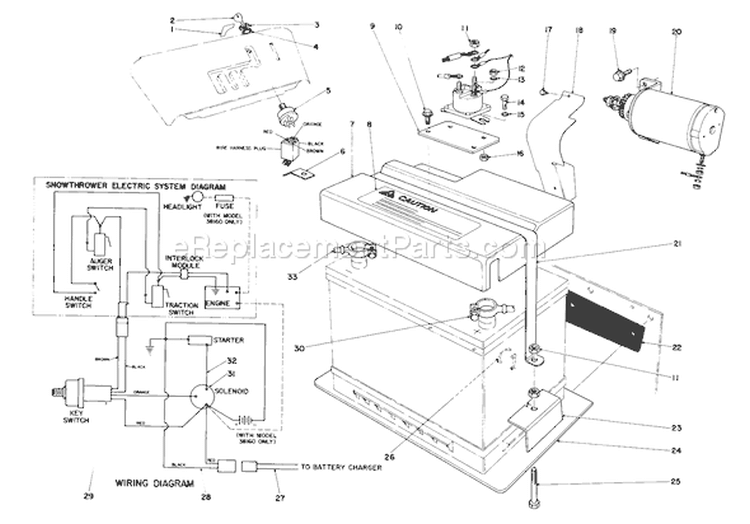 Page A Diagram and Parts List for 38150 5000001-5999999 - 1985 Toro Snow Blower