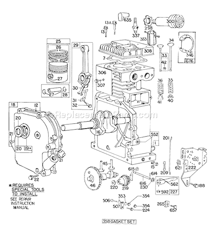 Page E Diagram and Parts List for 38150 5000001-5999999 - 1985 Toro Snow Blower