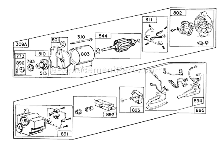 Page M Diagram and Parts List for 38150 6000001-6999999 - 1986 Toro Snow Blower