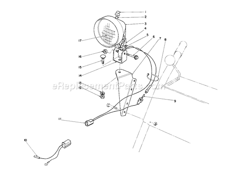 Page K Diagram and Parts List for 38150 7000001-7999999 - 1987 Toro Snow Blower