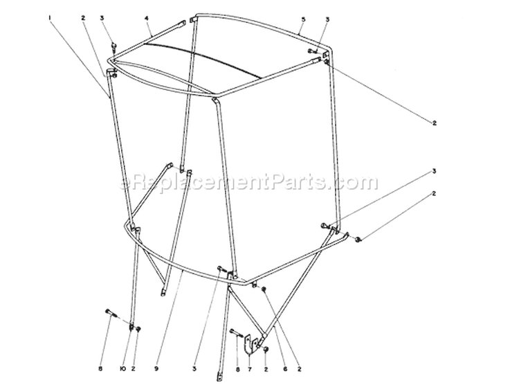 Page L Diagram and Parts List for 38150 7000001-7999999 - 1987 Toro Snow Blower