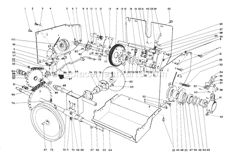 Page N Diagram and Parts List for 38150 7000001-7999999 - 1987 Toro Snow Blower