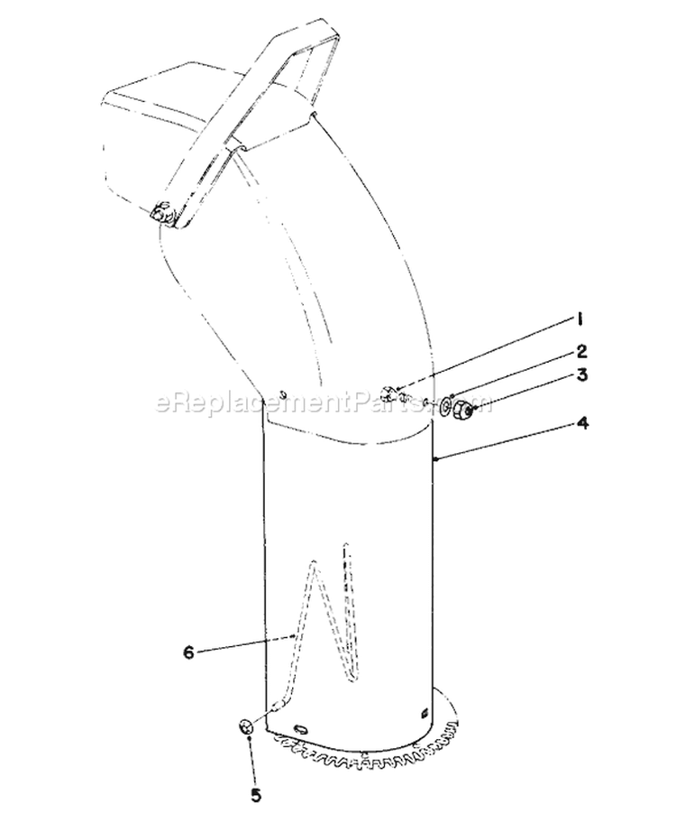 Page D Diagram and Parts List for 38150 7000001-7999999 - 1987 Toro Snow Blower