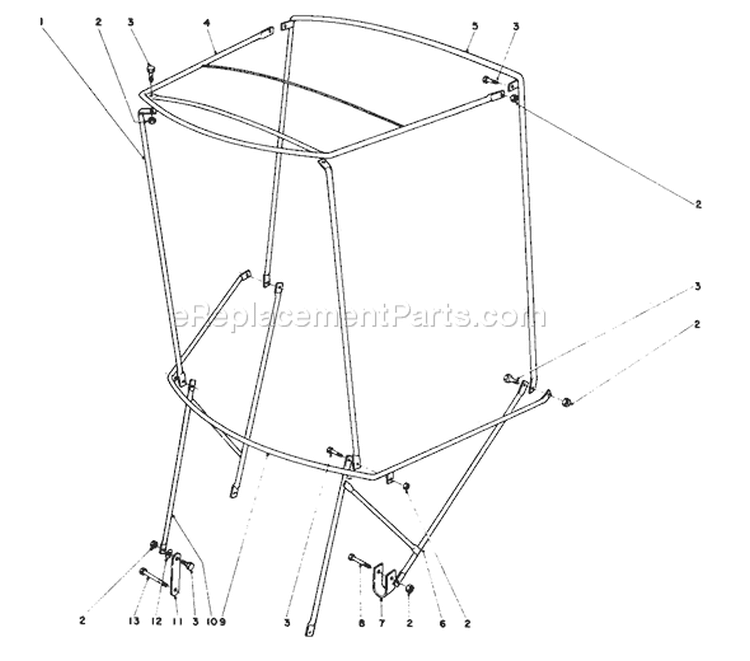 Page I Diagram and Parts List for 38155 3000001-3999999 - 1983 Toro Snow Blower