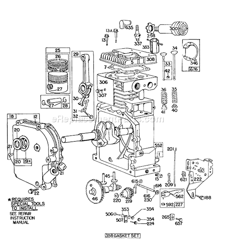 Page D Diagram and Parts List for 38155 5000001-5999999 - 1985 Toro Snow Blower